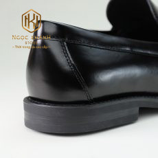 giay luoi nam louis vuitton de cao den bong hoa tiet logo nho 4