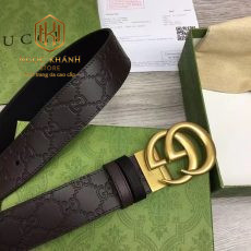 that lung nam gucci day dap logo hoa tiet chu G kep mat vang 3