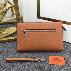 vi nam hermes cam tay dang vuong theu vien mau cam 1