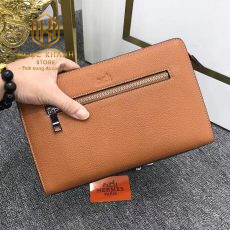 vi nam hermes cam tay dang vuong theu vien mau cam 6