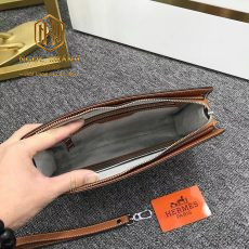 vi nam hermes cam tay dang vuong theu vien mau cam 9