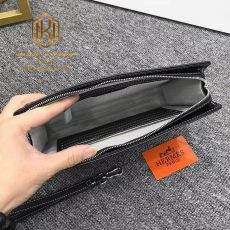 vi nam hermes cam tay dang vuong theu vien mau den 8