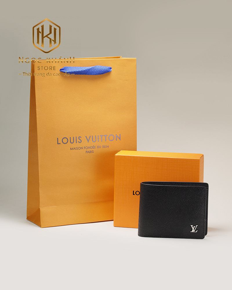 vi nam louis vuitton bo tui mau den da taiga hoa tiet logo 5