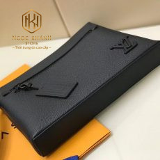 vi nam louis vuitton cam tay da nhan hoa tiet logo goc mau den 3