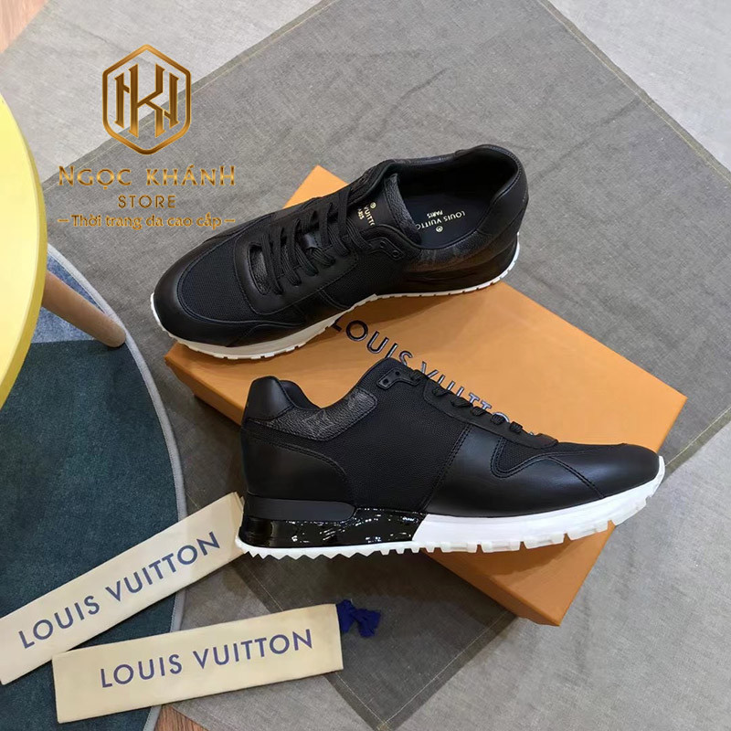 Giày nam Louis Vuitton họa tiết hoa logo gót xám GNLV42 siêu cấp like auth  99  HOANG NGUYEN STORE