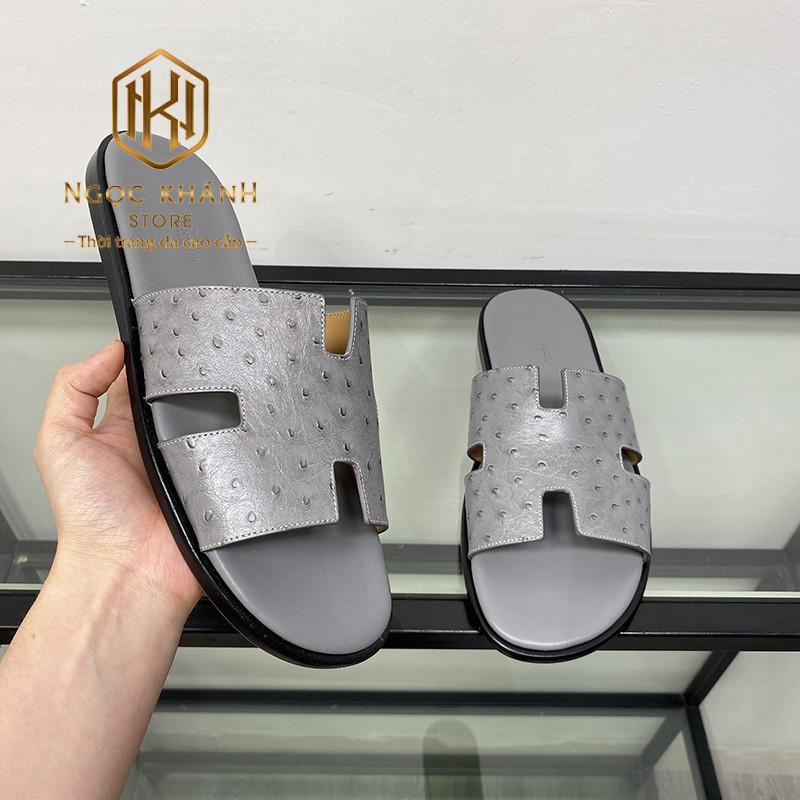 Dep nam Hermes mau xam hoa tiet cham bi likeauth 05