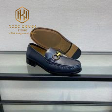 Giay luoi Salvatore Ferragamo de cao logo dinh da like auth mau xanh 5