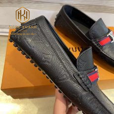 Giay luoi Louis Vuitton nam likeauth hoa tiet hoa chim mui nhon tag do 6