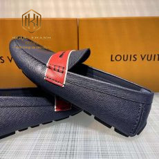 Giay luoi Louis Vuitton nam likeauth mau xanh da taiga phoi tag do 4
