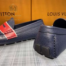Giay luoi Louis Vuitton nam likeauth mau xanh da taiga phoi tag do 6