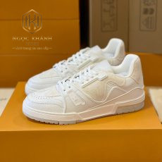 Giay nam Louis Vuitton full trang lv Trainer Sneaker 2