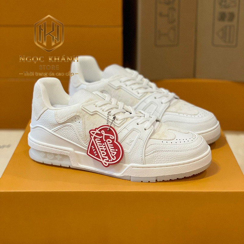 GIÀY NAM LOUIS VUITTON FULL TRẮNG LV TRAINER SNEAKER GNLV14 10 Giày nam Louis Vuitton