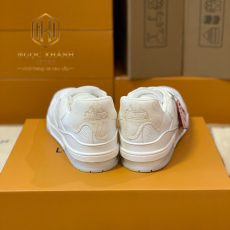 Giay nam Louis Vuitton full trang lv Trainer Sneaker 5