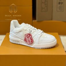 Giay nam Louis Vuitton full trang lv Trainer Sneaker 6