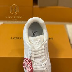 Giay nam Louis Vuitton full trang lv Trainer Sneaker 8