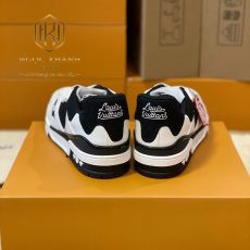 Giay nam Louis Vuitton mau den phoi trang LV Trainer Sneaker 5