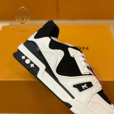 Giay nam Louis Vuitton mau den phoi trang LV Trainer Sneaker 9