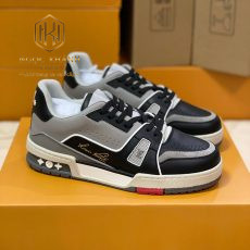 Giay nam Louis Vuitton mau den phoi xam LV Trainer Sneaker 8