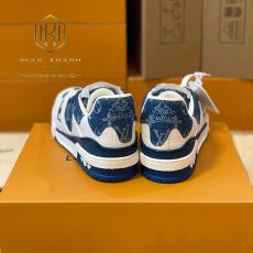Giay nam Louis Vuitton mau trang phoi xanh duong lv Trainer Sneaker 5