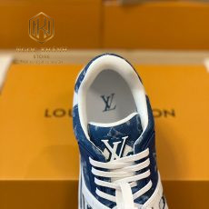 Giay nam Louis Vuitton mau trang phoi xanh duong lv Trainer Sneaker 6
