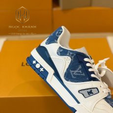 Giay nam Louis Vuitton mau trang phoi xanh duong lv Trainer Sneaker 7