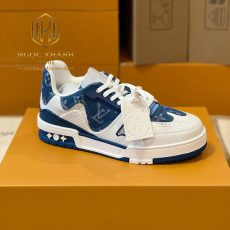 Giay nam Louis Vuitton mau trang phoi xanh duong lv Trainer Sneaker 8
