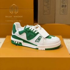 Giay nam Louis Vuitton mau trang phoi xanh la Lv Trainer Sneaker 2