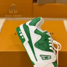 Giay nam Louis Vuitton mau trang phoi xanh la Lv Trainer Sneaker 6