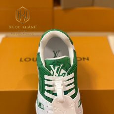 Giay nam Louis Vuitton mau trang phoi xanh la Lv Trainer Sneaker 7