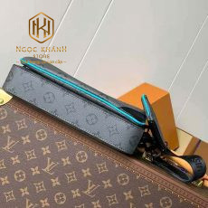 TUI DEO CHEO NAM LOUIS VUITTON MAU XAM HOA TIET HOA LOGO VIEN XANH DANG 3 TUI TNLV81 10