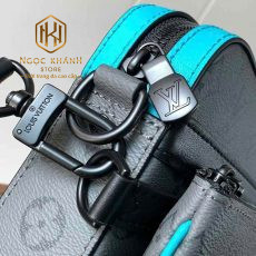 TUI DEO CHEO NAM LOUIS VUITTON MAU XAM HOA TIET HOA LOGO VIEN XANH DANG 3 TUI TNLV81 5