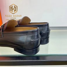 giay lluoi Hermes de cao mau den da tron khoa ngang likeauth 4