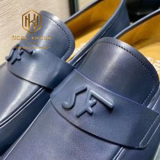 giay luoi Salvatore Ferragamo de cao mau xanh logo chu likeauth 3