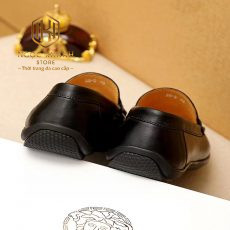 giay luoi Versace mau den da tron logo trang 2