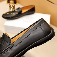 giay luoi Versace mau den da tron logo trang 4