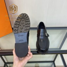 giay luoi hermes de cao mau den da tron khoa cai lech likeauth 4