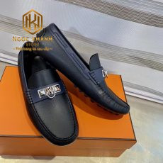 giay luoi hermes mau den vien xanh hoa tiet khoa trang 1 1