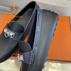 giay luoi hermes mau den vien xanh hoa tiet khoa trang 4