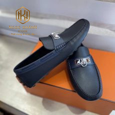 giay luoi hermes mau den vien xanh hoa tiet khoa trang 5