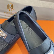 giay luoi hermes mau den vien xanh hoa tiet khoa trang 6