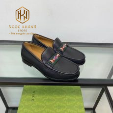 giay luoi nam gucci de cao da nhan hoa tiet logo tag xanh do 3