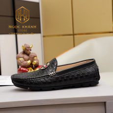 giay luoi nam gucci hoa tiet con ong dap logo mau den 9