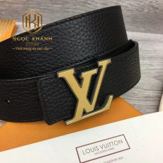 that lung Louis Vuitton nam day nhan mau den hoa tiet logo vien 8