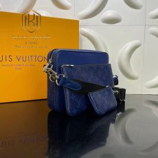 tui deo cheo louis vuitton mau xanh hoa tiet logo hoa ba tui 3