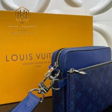 tui deo cheo louis vuitton mau xanh hoa tiet logo hoa ba tui 6