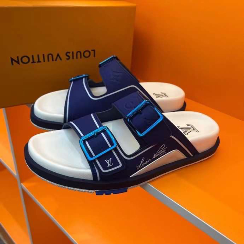 DEP LOUIS VUITTON NAM QUAI XANH LONG TRANG HAI QUAI CAI KHOA DLV55 1