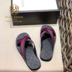 Dep Gucci nam quai cheo mau den phoi tag do hoa tiet dap logo 3