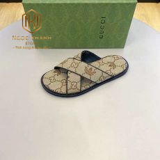 Dep Gucci nam quai cheo mau ghi hoa tiet in logo 3