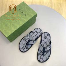 Dep Gucci nam xo ngon mau xam hoa tiet in logo 6