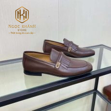 Giay luoi Gucci nam de cao hoa tiet tua rua khoa logo mau nau 8